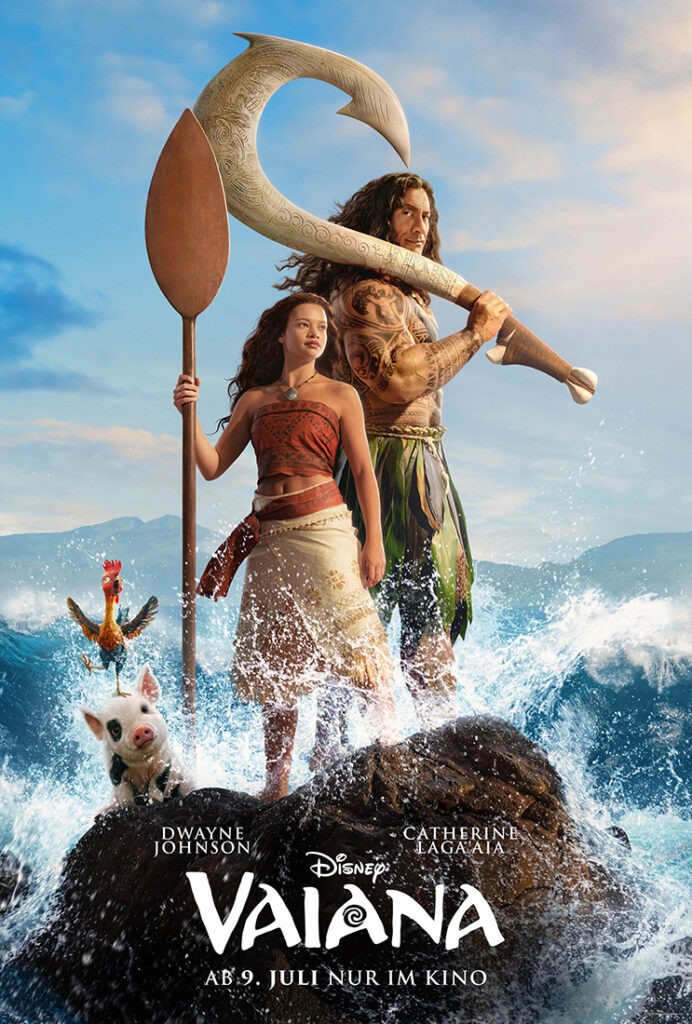 The German one-sheet for Disney's 2026 live-action film, titled 'Vaiana'